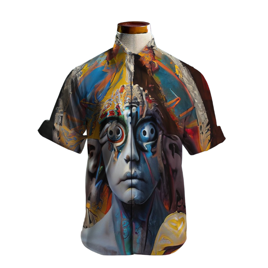 Testigo de todo - Camisa 100% de seda - Manga corta